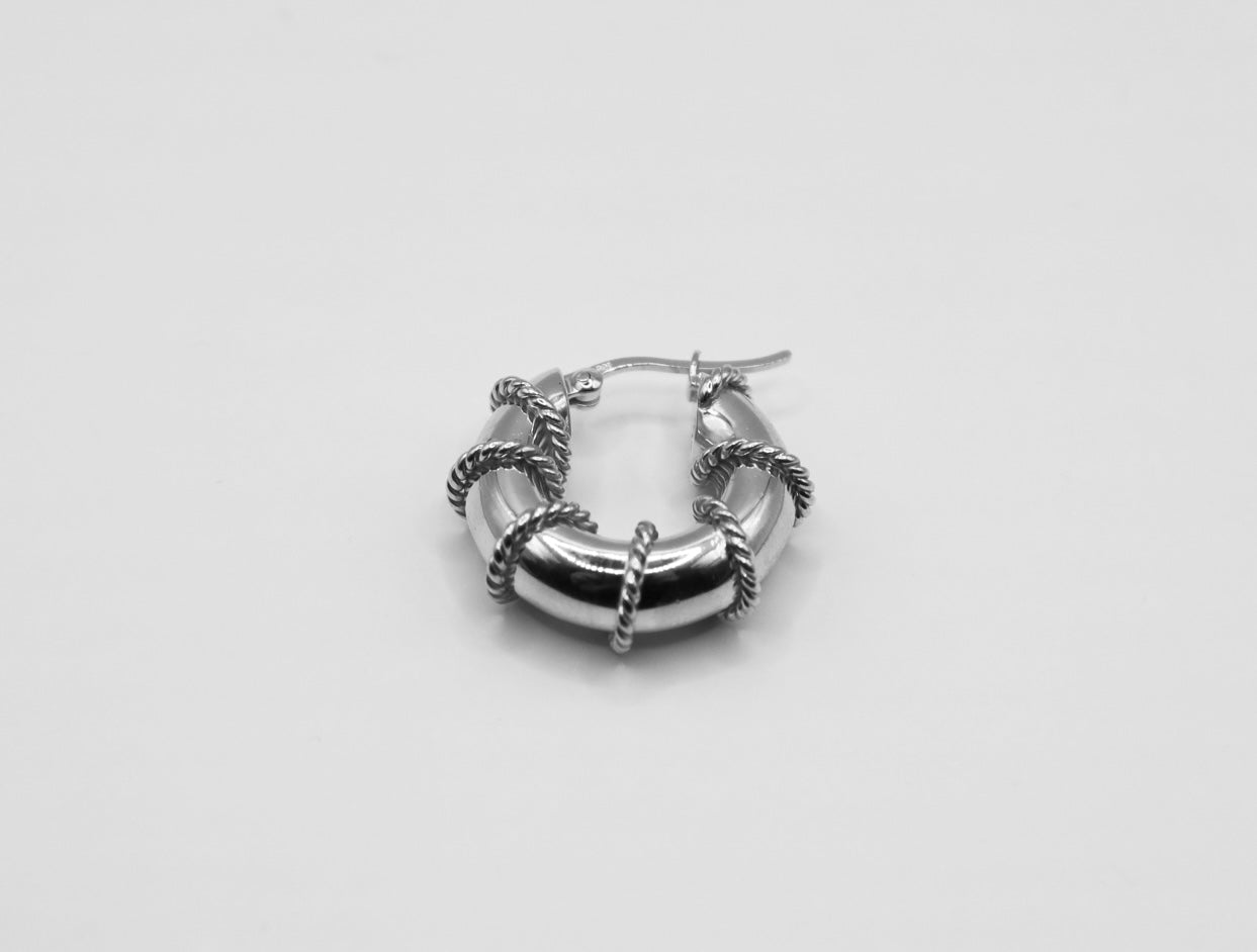 The Swirl Hoops Silver