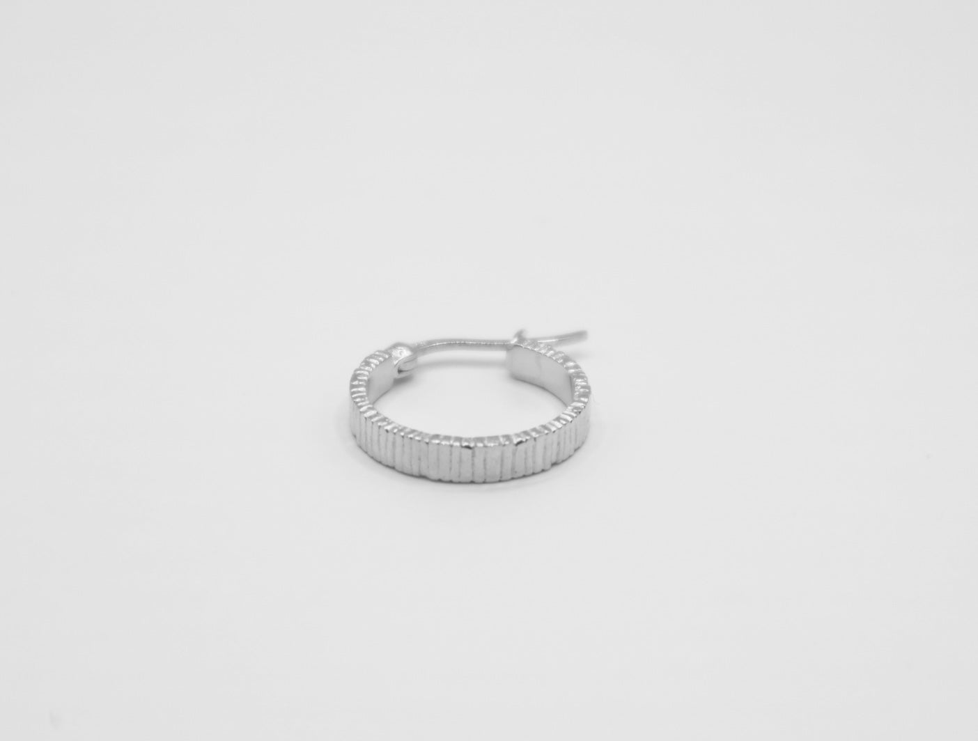The Fine Line Hoops Silver