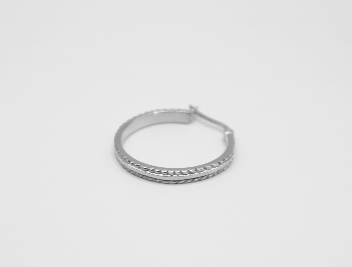 The Big Structure Hoops Zilver