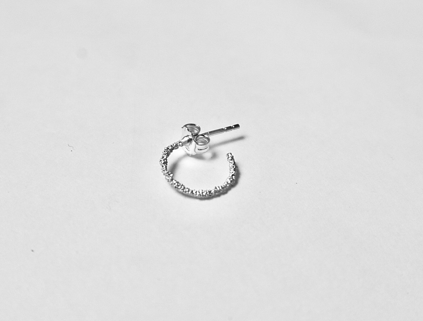 PRE ORDER | The Sandy Stud Hoop Silver