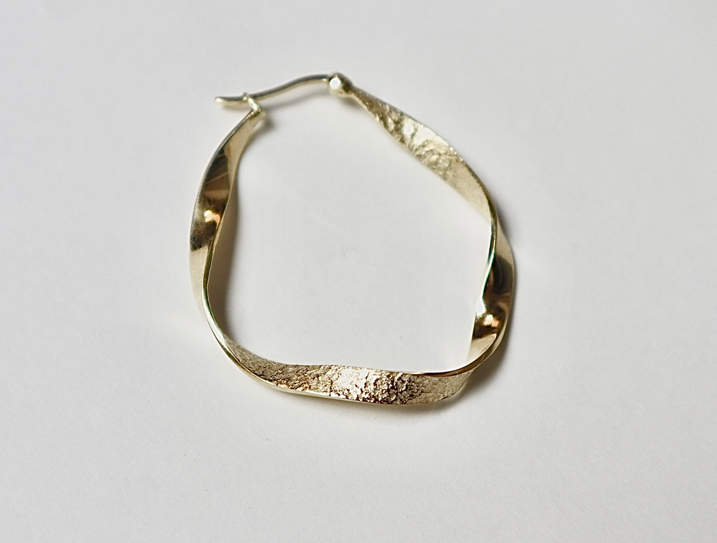 De Sandy Wave Hoop Gold