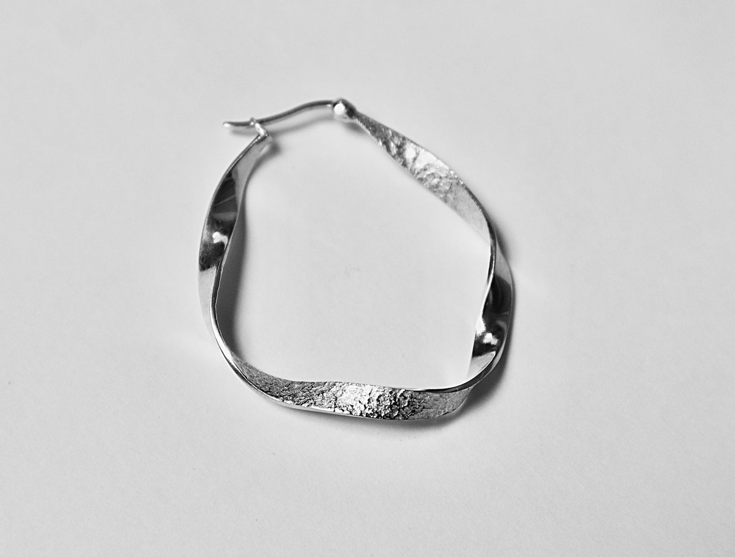 De Sandy Wave Hoop Silver